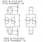 2.5/2.5mm Spacer Support